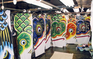 Hand-painted Koinobori