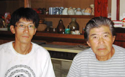 Mr. Tokuzo Miya and son, Kentaro